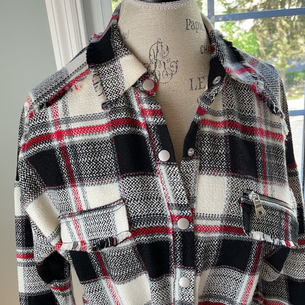 Zara Plaid mini/tunic NWOT - Picture 6 of 13
